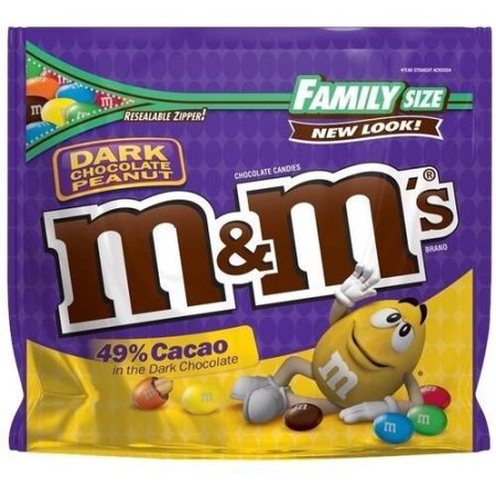 M&M's Dark Chocolate Peanut Candies (544g) von M&M'S