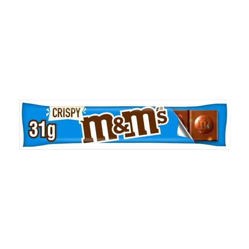 M&M's Knusprige Stücke und Milchschokoladenriegel, 31 g x 24 Riegel, volle Größe von M&M'S