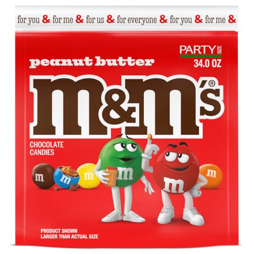 M&M's Peanut Butter - Erdnussbutter - Partypackung Bag USA (963.9g - 34oz) von M&M'S