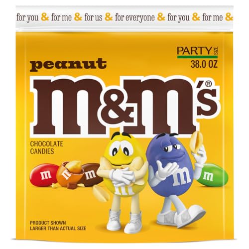 Whew M&M'S Peanut Chocolate Candy, 38-Ounce Party Size Bag, Yellow von M&M'S