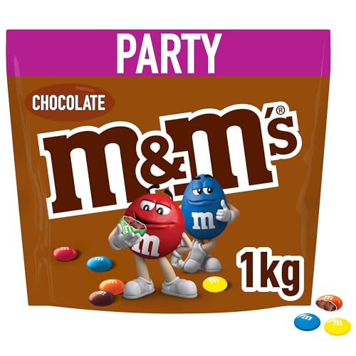 M&M'S Chocolate Großpackung Schokolade, Ramadan Geschenke, Schokolinsen, Party-Mix (1 x 1kg) von M&M'S