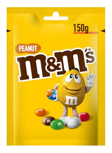 M&M'S | Peanut | Schokolinsen mit Erdnusskern | Eine Packung (1 x 150g) von M&M'S