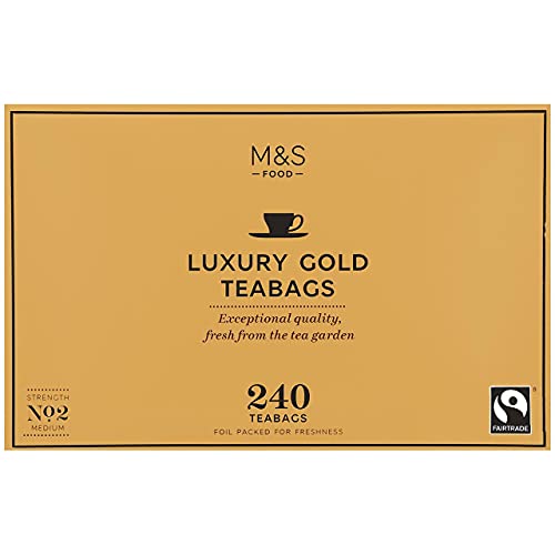 Marks & Spencer Luxus Gold Tea 240 Teebeutel Big Pack M&S Marks & Spencer Luxus Gold Tea 240 Teebeutel Big Pack M&S von qdwq-US