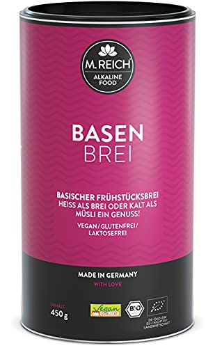M. Reich - Bio-BasenBrei - 450 g - Kalt als Müsli, warm als Porridge - Aus 8 hochwertigen Zutaten - Nur 137 kcal pro Portion von M. Reich