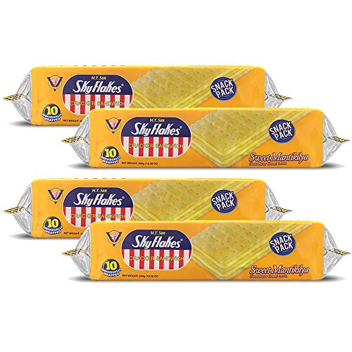 M.Y. San Cracker Sandwich Sweet Mantikilya (Sweet Butter Cream) Geschmack, 300 g, 4 Stück von Jlwiy