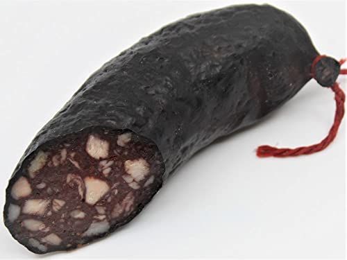 schwäbische CHILI-SCHWARZWURST/BLUTWURST ca. 250g HAUSMACHER WURST MADE IN GERMANY SCHWABENLÄNDLE REGIONAL OHNE MASSENTIERHALTUNG LACTOSEFREI GLUTENFREI von MAAJ