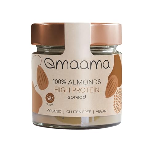 MAAMA, Aufstrichcreme, 100 % Bioproteinmandeln, vegan, ohne Zusatzstoffe und ohne Gluten – 1 Glas mit 200 g MAAMA, Aufstrichcreme, 100 % Bioproteinmandeln, vegan, ohne Zusatzstoffe und ohne Gluten – 1 Glas mit 200 g von MAAMA