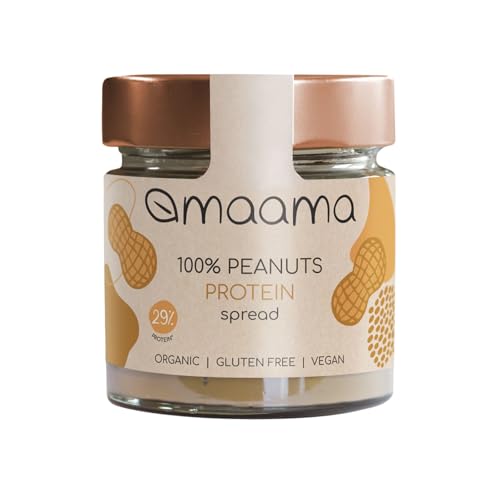 MAAMA, Creme, 100 % Protein-Erdnüsse, bio, vegan, ohne Zusatzstoffe und ohne Gluten – 1 Glas mit 175 g MAAMA, Creme, 100 % Protein-Erdnüsse, bio, vegan, ohne Zusatzstoffe und ohne Gluten – 1 Glas mit 175 g von MAAMA