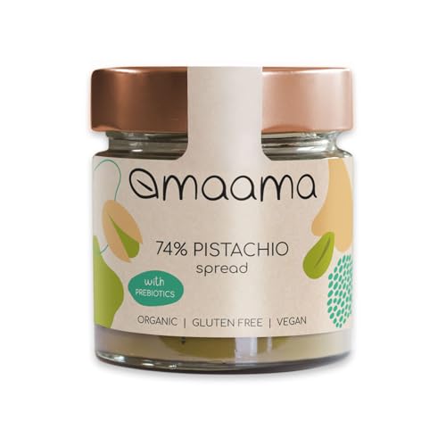 MAAMA, Pistazien-Aufstrich (74 %) Bio, Vegan, ohne Zusatzstoffe und ohne Gluten – 1 Dose mit 200 g von MAAMA
