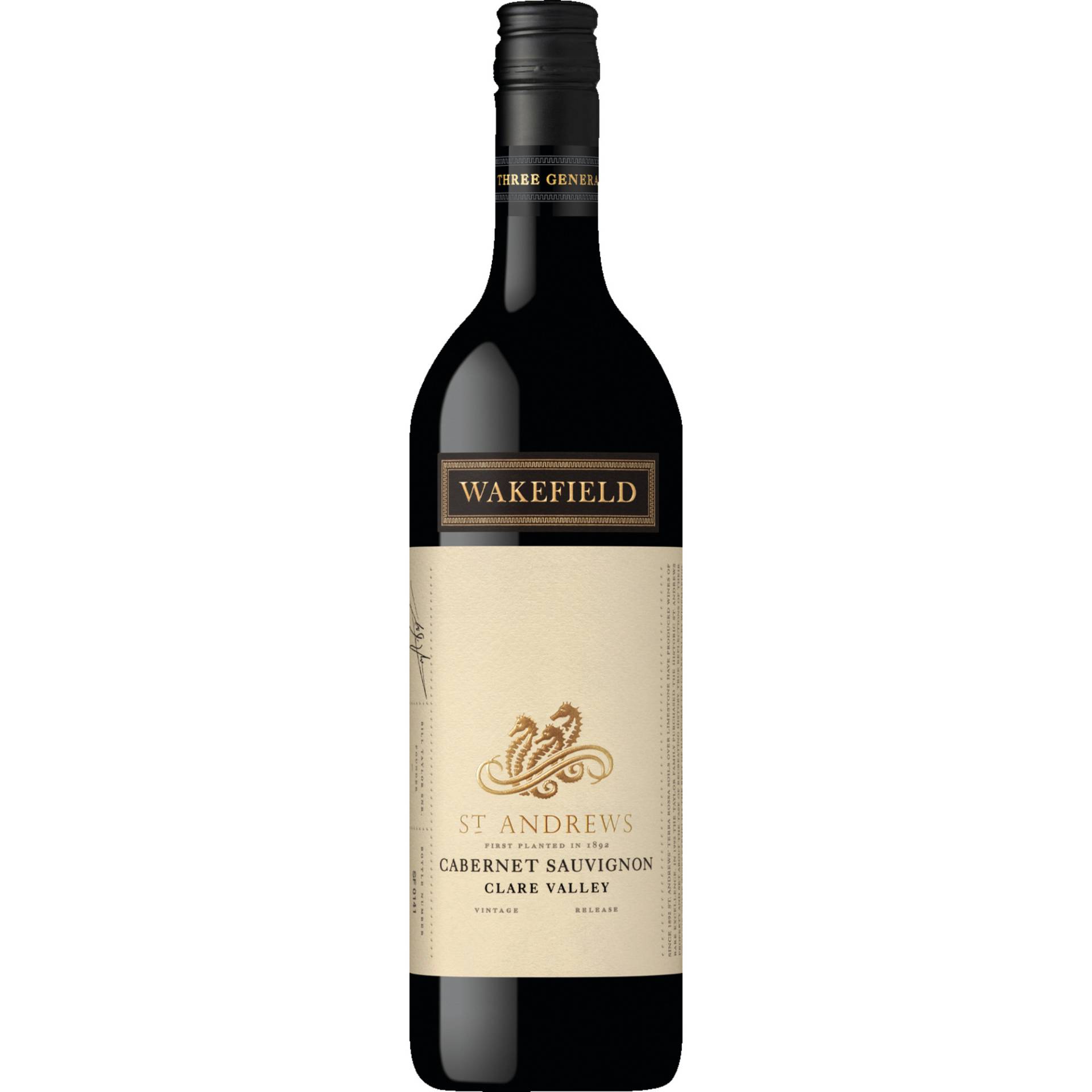 Wakefield St. Andrews Cabernet Sauvignon, Clare Valley, South Australia, 2018, Rotwein Wakefield St. Andrews Cabernet Sauvignon, Clare Valley, South Australia, 2018, Rotwein von MACK & SCHÜHLE AG, NEUE STR. 45, D-73277 OWEN/TECK