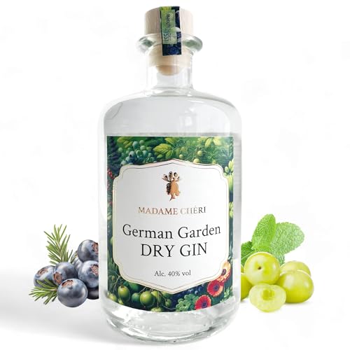 German Garden Dry Gin 0,5 l – Premium-Spirituose mit Wachholder-, Zitrusaromen & floralen Noten – Preisgekrönter Gin mit 6 German Garden Botanicals – Ideal für Longdrinks & Cocktails German Garden Dry Gin 0,5 l – Premium-Spirituose mit Wachholder-, Zitrusaromen & floralen Noten – Preisgekrönter Gin mit 6 German Garden Botanicals – Ideal für Longdrinks & Cocktails von MADAME CHÊRI
