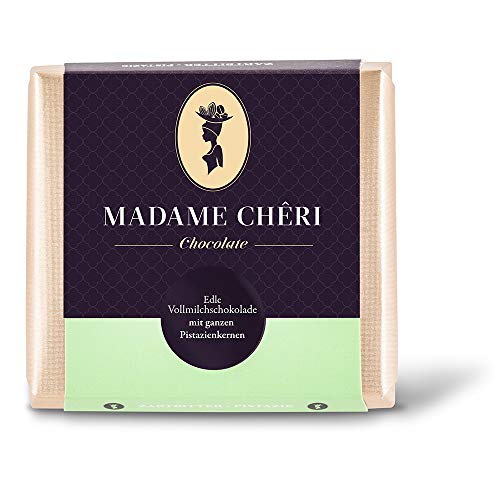 MADAME CHÊRI ~ Edle Vollmilchschokolade mit ganzen Pistazien MADAME CHÊRI ~ Edle Vollmilchschokolade mit ganzen Pistazien von MADAME CHÊRI
