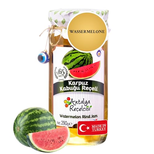 Madame Cheri Marmelade Karpuz 290g - Wassermelonenmarmelade Konfitüre Extra - Marmelade in verschiedenen Sorten - Fruchtaufstrich im Glas vielfältig von MADAME CHÊRI