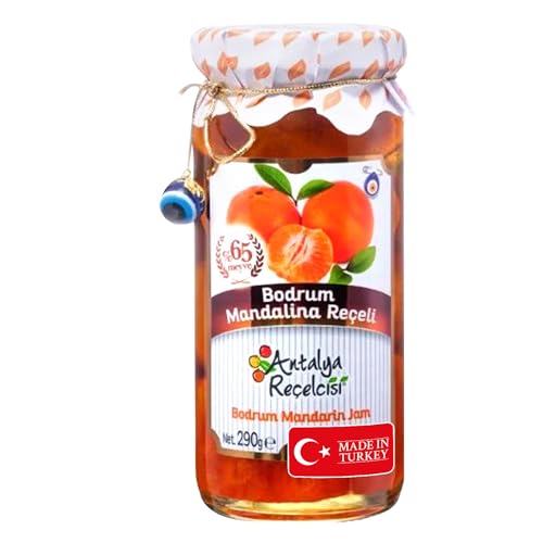 Madame Cheri Marmelade Mandarinen 290g - Mandarinenmarmelade Konfitüre - Marmelade in verschiedenen Sorten - Fruchtaufstrich im Glas vielfältig von MADAME CHÊRI