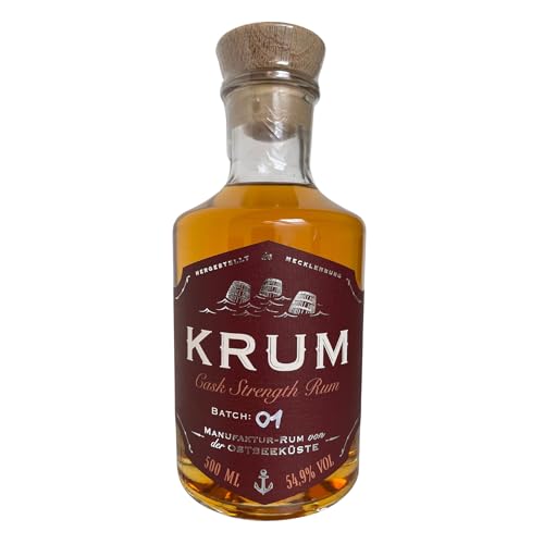 KRUM Cask-Strength 54,9% vol | Fasstärke Rum ohne Zucker | 100% Manufakturprodukt KRUM Cask-Strength 54,9% vol | Fasstärke Rum ohne Zucker | 100% Manufakturprodukt von MAENNERHOBBY