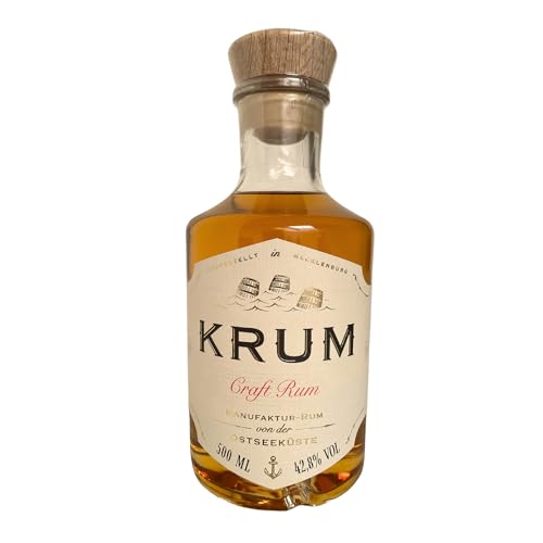 KRUM Craft Rum 42,8% vol | 100% Made in Germany | Brandneu | Bio | 500ml von MAENNERHOBBY