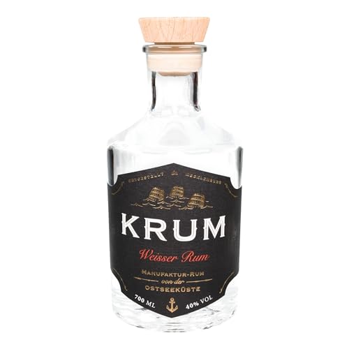 KRUM Rum | Weißer Rum - 100% Bio 0,7l | Manufakturprodukt made in Germany, Rum von MAENNERHOBBY