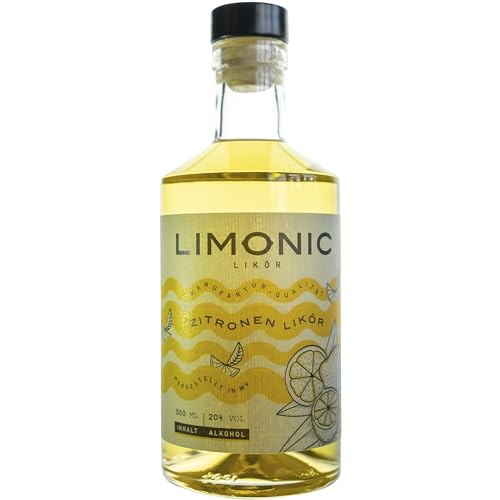 Limonic Zitronenlikör | Besser als Limoncello | Mit echtem Saft | 500ml von MAENNERHOBBY