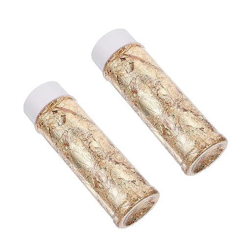 MAGICLULU Backen Goldfolie Flocken Essbare Gold Streusel 2 Pack Kuchen Dekorationen Streusel MAGICLULU Backen Goldfolie Flocken Essbare Gold Streusel 2 Pack Kuchen Dekorationen Streusel von MAGICLULU