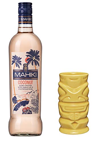MAHIKI Coconut Rum 0,7 Liter incl. gratis Tiki Becher gelb PiHaMi® von MAHIKI