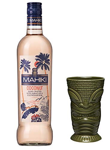 MAHIKI Coconut Rum 0,7 Liter incl. gratis Tiki Becher grün PiHaMi® von MAHIKI