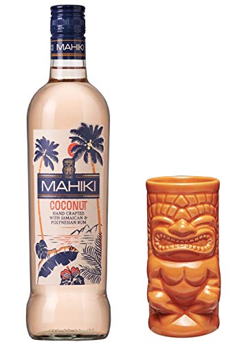 MAHIKI Coconut Rum 0,7 Liter incl. gratis Tiki Becher orange PiHaMi® von NUGOYA
