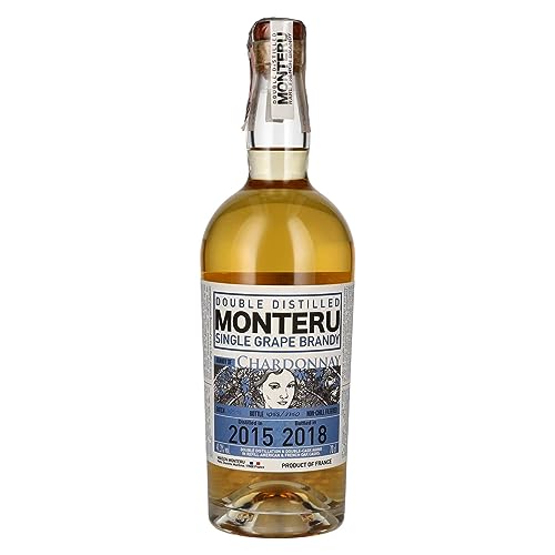 Maison Monteru Chardonnay French Single Grape Brandy, 1er Pack (1x 0,7 l) Franz?sischer Weinbrand aus sortenreinen Trauben von MAISON MONTERU