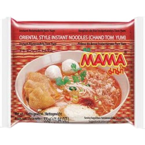 MAMA Chand Reisnudeln Tom Yum – Chand Reisnudeln orientalischer Art – Authentisch thailändisch kochen – 30 x 55 g MAMA Chand Reisnudeln Tom Yum – Chand Reisnudeln orientalischer Art – Authentisch thailändisch kochen – 30 x 55 g von MAMA