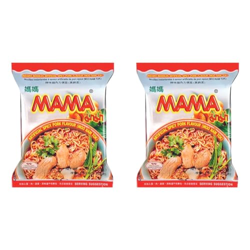 MAMA - Instant Nudeln Moo Nam Tok (1 X 55 Gram) (Packung mit 2) von MAMA