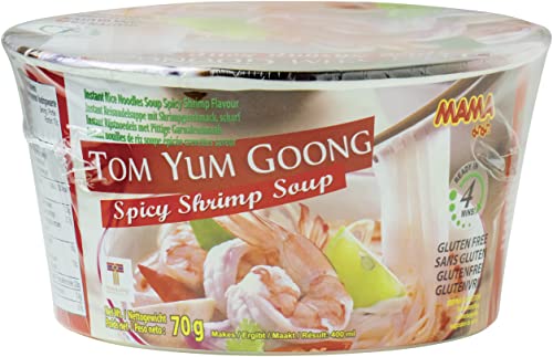 MAMA - Instant Reis Nudeln Tom Yum Goong Schüssel - Multipack (6 X 70GR) von MAMA