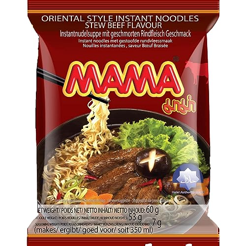 MAMA - Instant Nudeln Rindfleisch - Multipack (30 X 60 GR) von MAMA