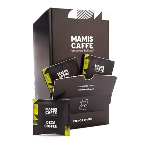 Mamis Caffè Deca Kaffee (150X7gr) - Ganze Arabica-Espressobohnen aus Südamerika - entkoffeiniert - leichte Röstung mit nussig-schokoladenartigem Geschmack - mit mildem Aroma von MAMIS CAFFÈ Un amore italiano