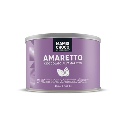 Mamis Caffè Trinkschokolade mit Amaretto-Geschmack (250 Gramm). Italienische Trinkschokolade für heißen oder kalten Trinkgenuss. von MAMIS CAFFÈ Un amore italiano