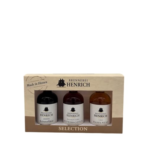 3er Tasting-Set - Butterscotch - Haselnusslikör - Kräuterlikör - 3 x 50ml Miniaturen - 20-35% vol - Likör Geschenkset - Geschenkbox - Geschenk für Frauen & Männer 3er Tasting-Set - Butterscotch - Haselnusslikör - Kräuterlikör - 3 x 50ml Miniaturen - 20-35% vol - Likör Geschenkset - Geschenkbox - Geschenk für Frauen & Männer von MANDARINA