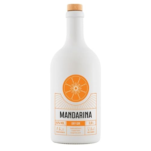 XXL Mandarina Dry Gin - 3.0 Liter - Doppel-Magnum - 41% Vol. mit 11 Botanicals wie Mandarine, Orange, Limette, Wacholder... handcrafted Citrus Gin XXL Mandarina Dry Gin - 3.0 Liter - Doppel-Magnum - 41% Vol. mit 11 Botanicals wie Mandarine, Orange, Limette, Wacholder... handcrafted Citrus Gin von MANDARINA