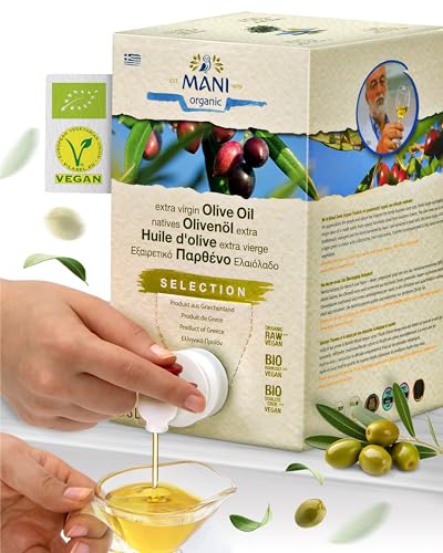 MANI - Olivenöl Bio preisgekrönt aus Griechenland 3l - Natives Olivenöl Extra Güteklasse 1 in Premiumqualität von MANI
