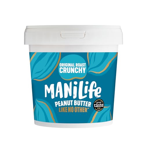 ManiLife Erdnussbutter - Peanut Butter - Alles Natürlich, ein Anbaugebiet, ohne Zuckerzusatz, ohne Palmöl – Original Roast Crunchy – (1 x 900g) von MANÍLIFE