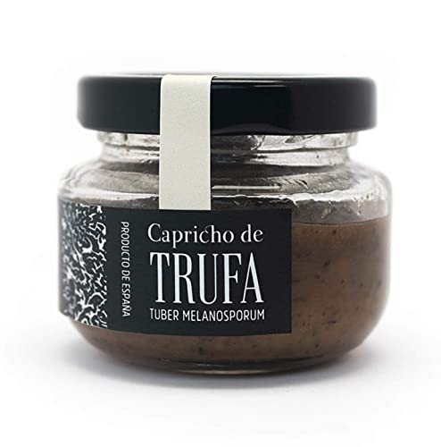 Manjares de la Tierra - Köstliche Creme aus spanischer schwarzer Trüffel (Tuber melanosporum) - 50 g. - Mit schwarzer Wintertrüffel aus Sarrión, der weltweiten Trüffelhauptstadt. von MANJARES DE LA TIERRA