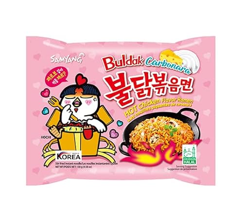 MAOMAO® Samyang 20er Instant Nudeln | 20er Pack Hot Chicken Carbonara 130g von MAOMAO