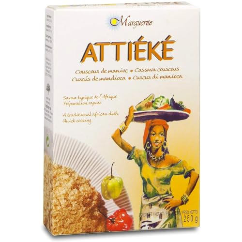 Attiéké MARGUERITE - Maniok-Couscous - Cassava - 3-er Packung für (3 x 400 g)… von MARGUERITE