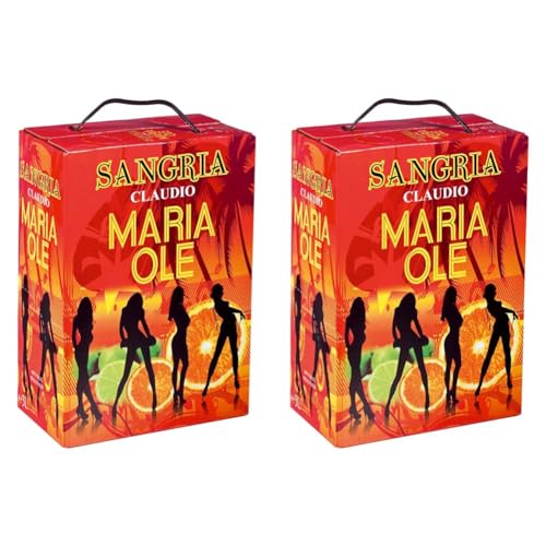 Maria Olé - Rotwein Sangria 3L Bag in Box (1 x 3 l) (Packung mit 2) von MARIA OLE