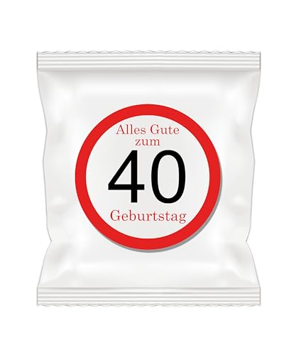 Gummibärchen "Alles gute zum Geburtstag", 25 Tüten je 12g | 18-20 - 30-40 - 50-60 - 70-80 - 90 Jahre (40 Jahre) von MARIP