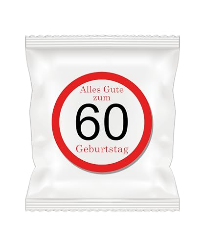 Gummibärchen "Alles gute zum Geburtstag", 25 Tüten je 12g | 18-20 - 30-40 - 50-60 - 70-80 - 90 Jahre (60 Jahre) von MARIP