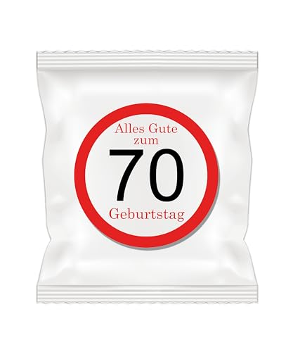 Gummibärchen "Alles gute zum Geburtstag", 25 Tüten je 12g | 18-20 - 30-40 - 50-60 - 70-80 - 90 Jahre (70 Jahre) von MARIP