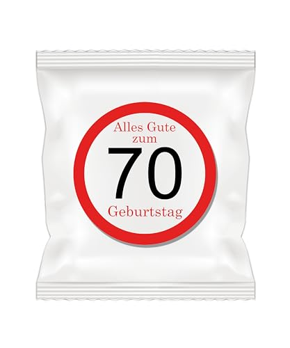 Gummibärchen "Alles gute zum Geburtstag", 25 Tüten je 12g | 18-20 - 30-40 - 50-60 - 70-80 - 90 Jahre (70 Jahre) von MARIP