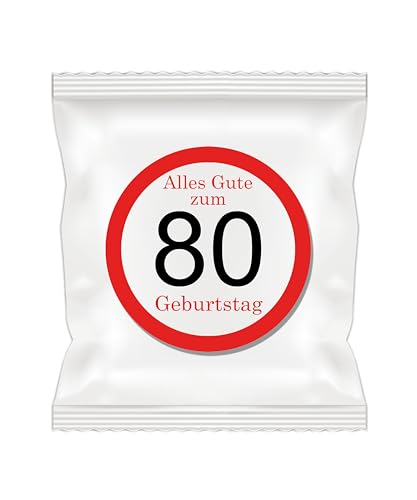 Gummibärchen "Alles gute zum Geburtstag", 25 Tüten je 12g | 18-20 - 30-40 - 50-60 - 70-80 - 90 Jahre (80 Jahre) von MARIP