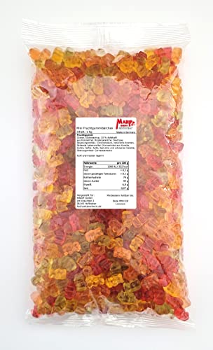 Fruchtgummibärchen - 1000g - Bärenstarkes Naschvergnügen von MARIP