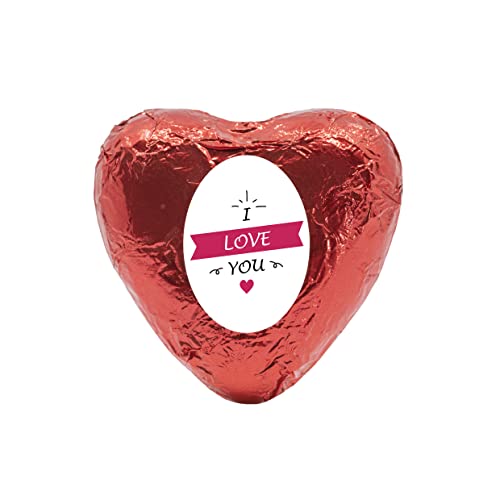 Schokoladenherz "I love you" | 50 Herzen | Hochzeitsdekoration von MARIP