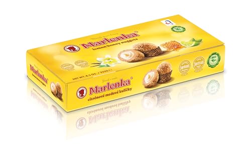 Marlenka Honigkugeln | Delicious Honey Nuggets | Gebäckkugeln mit Honig | 10 Bälle | 235g | ZITRONE von Marlenka
