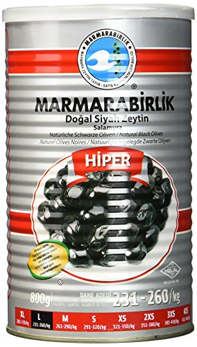 Marmarabirlik Schwarze Oliven Hiper, 2er Pack (2 x 1260 g) von MARMARABIRLIK
